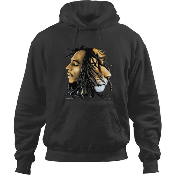 Vintage Bob Marley Lion Zion Rootswear Hoodies-image