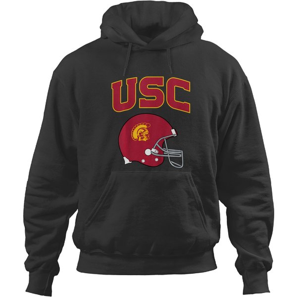 Kids Usc Trojans Kids Football Helmet Logo White Hoodies-image