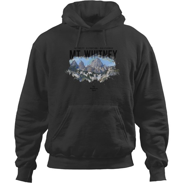 Mt Whitney - Hiker Victory Plaque Hoodies-image