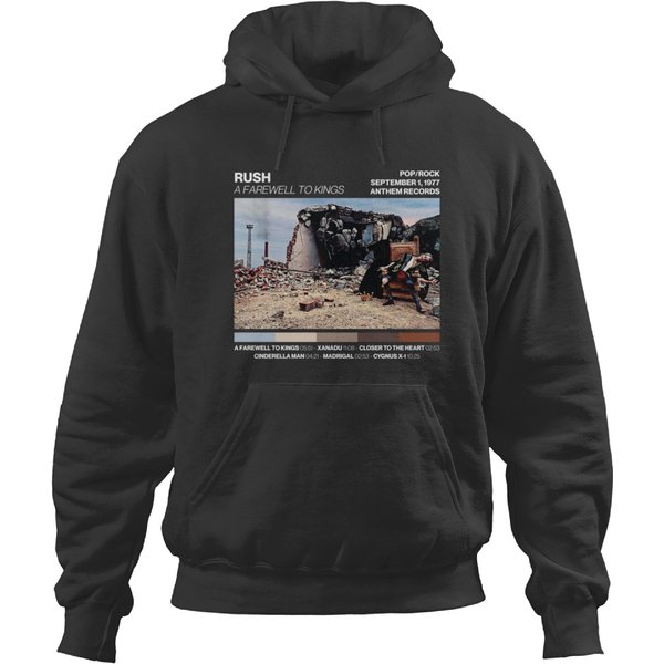 Rush Band - A Farewell To Kings Hoodies-image