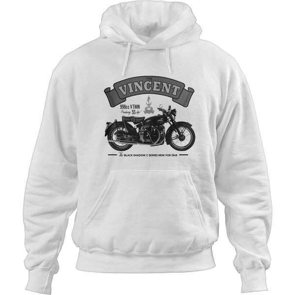 Vincent Black Shadow Classic Motorcycle T Hoodies-image