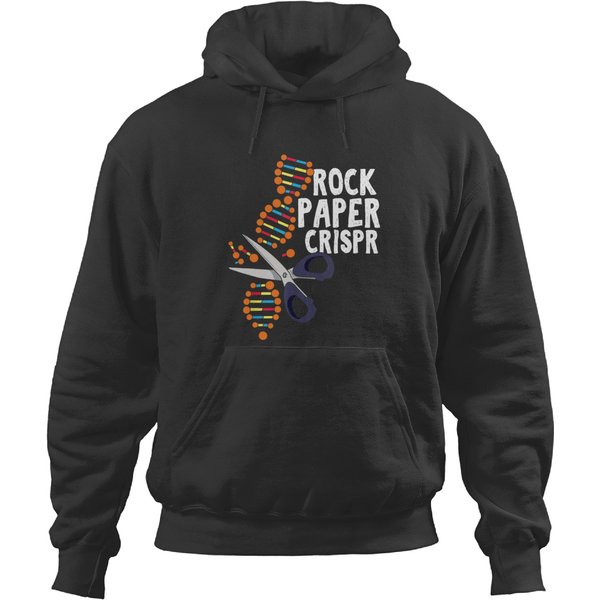 Rock Paper Crispr Dna Biologist Genetic Engineering Science Hoodies-image