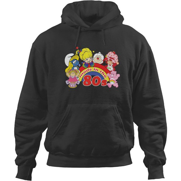Made In 80s Cartoon Hoodies Friends 80's Cartoons Hoodies, Vintage Rainbow Brite Hoodies