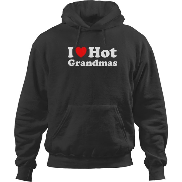 I Heart Hot Grandmas I Love Hot Grandmas Hoodies Hoodies-image