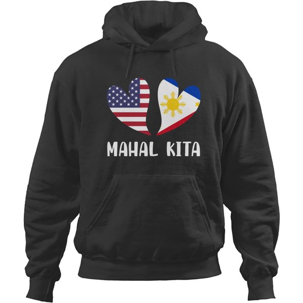 Mahal Kita Filipino American Lovers Pilipinas Usa Hoodies-image