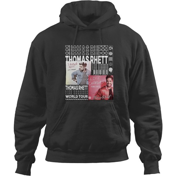Thomas Rhett Music Hoodies, Merch Vintage Home Team Tour 2023 Tickets Album Life Changes Hoodies-image