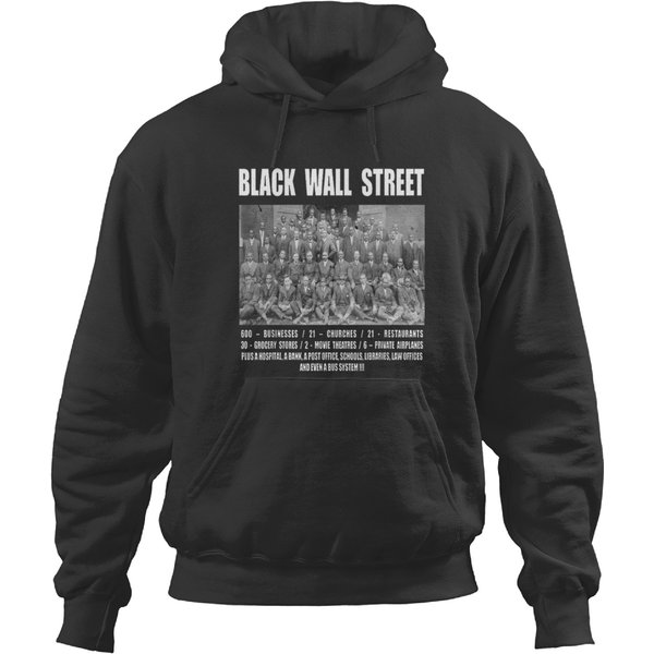 Black Wall Street Greenwood Tulsa Oklahoma Black Hoodies-image