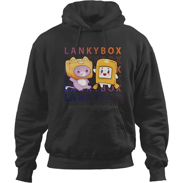 Kids Lankybox Inspired Hoodies Funny Viral Youtuber Merch Hoodies-image