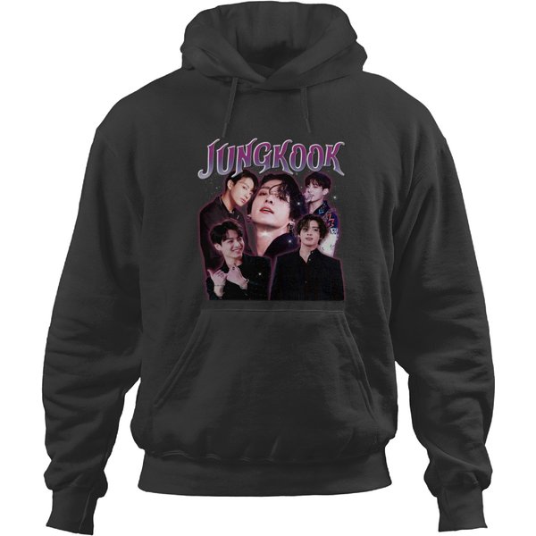 Jungkook Vintage Style Hoodies, Korean K-Pop Fans Gift, Kpop Hoodies Hoodies, Jungkook Vintage Hoodies-image