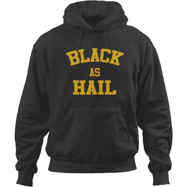 Black As Hail Michigan Hoodies-image