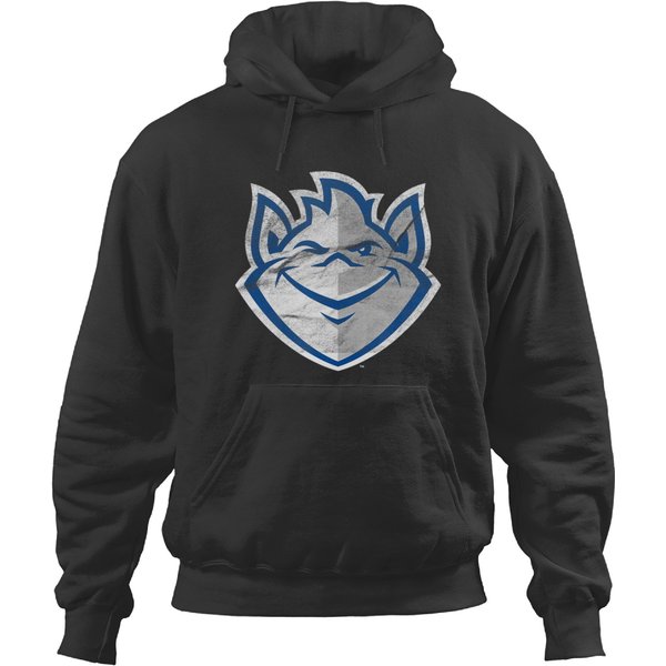 Saint Louis University Slu Billikens Distressed Primary T Hoodies