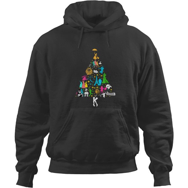 Broadway Musical Theatre Christmas Tree Funny Xmas Hoodies-image