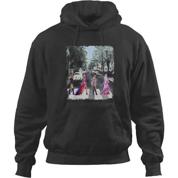 The Girl Abbey Road Walk Hoodies, Graphic Western Country Music Pop Girl Concert