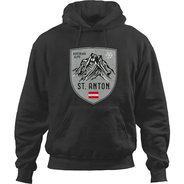 St Anton Mountain Austria Emblem Hoodies-image