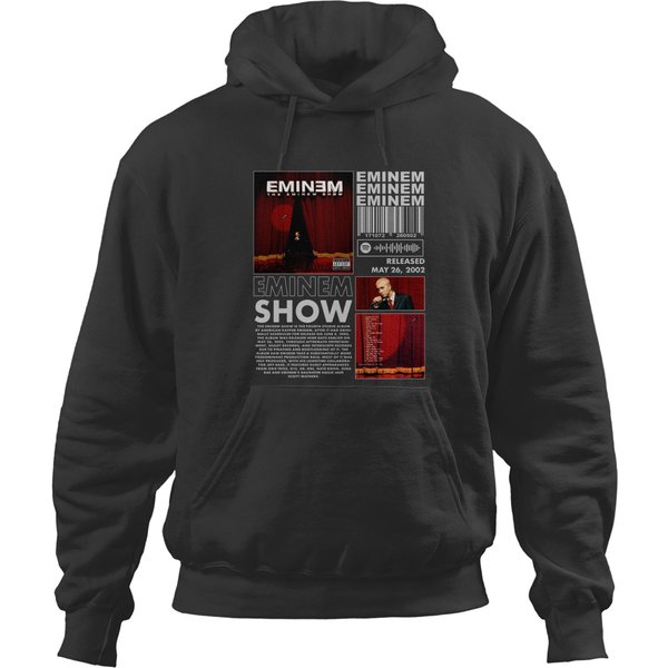 Eminem Rap Hoodies, The Eminem Show Album 90S Y2K Merch Vintage Rapper Hiphop Hoodies-image