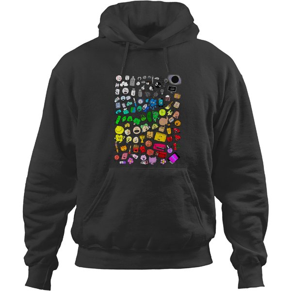 Bfdi Inanimate Insanity All Characters (Transparent) Hoodies-image
