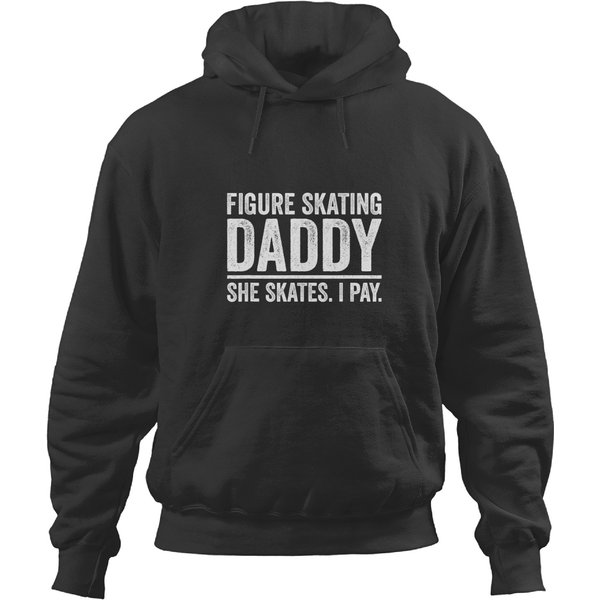 Mens Figure Skating Daddy Ice Skater Figure Skater Pirouettes Hoodies-image