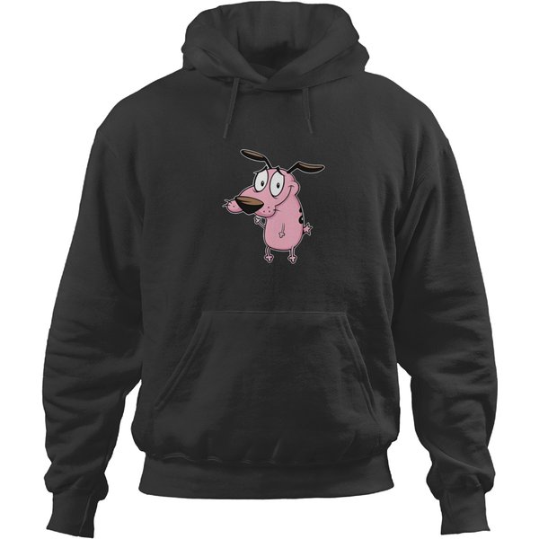 Courage The Cowardly Dog Hoodies, 90's Tv Shows Hoodies, Courage Cartoon Hoodies