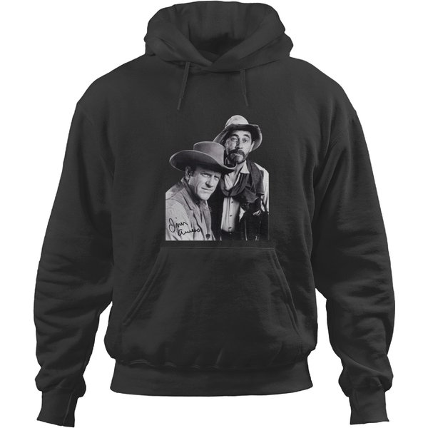 Gunsmoke Series James Arness And Matt Dillon Hoodies