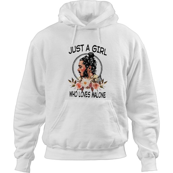 Post Malone Just A Girl Who Loves Malonet-Hoodies, Post Malone Graphic Hoodies, Posty Hoodies-image
