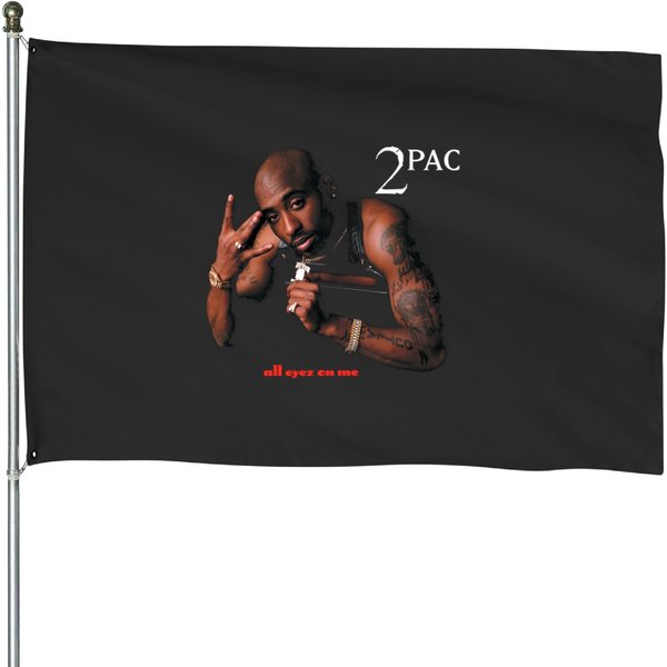 All Eyez On Me Vintage House Flags-image
