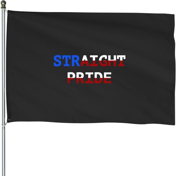 Straight Pride House Flags-image
