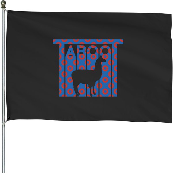 Phish Llama Taboot Fishman Donuts House Flags Design House Flags-image