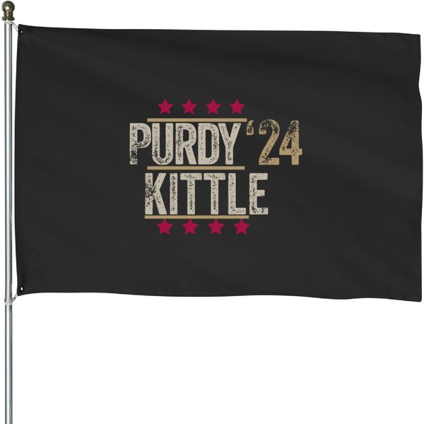 Brock Purdy And George Kittle House Flags-image