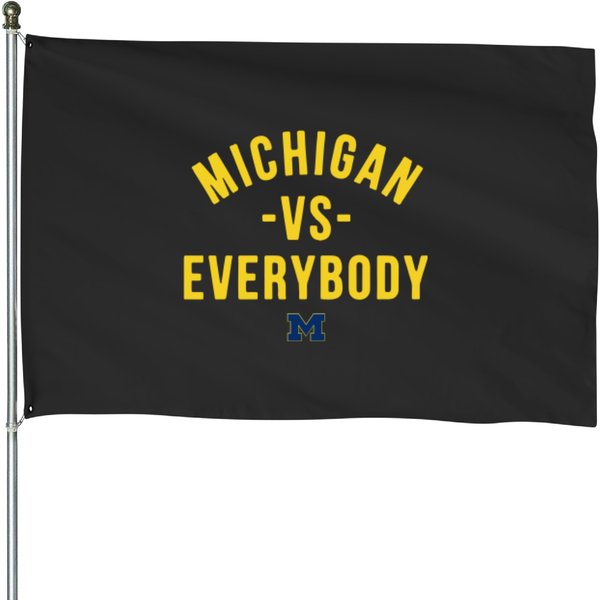 Michigan Vs Everybody House Flags-image