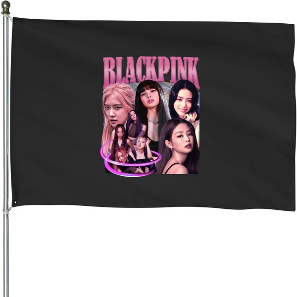 Blackpink Vintage 90S Double Sided House Flags-image