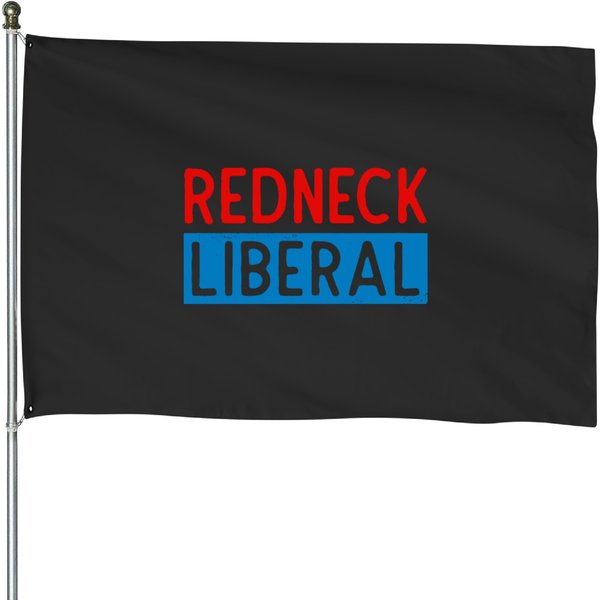 Redneck Liberal Premium House Flags-image