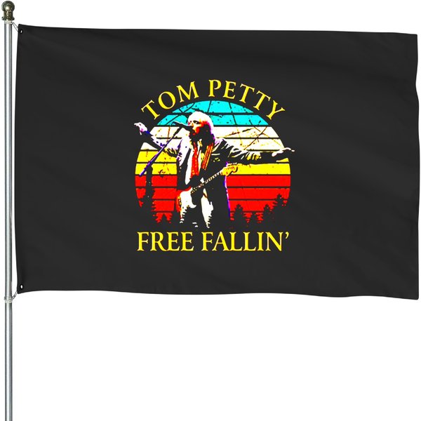 Tom Petty-Free Fallin Vintage House Flags-image