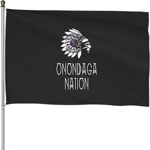 Onondaga Nation Indigenous Native American Headdress House Flag-image