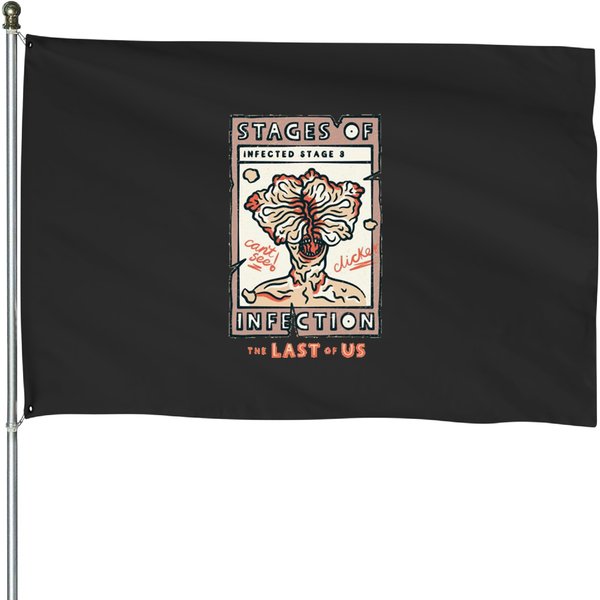 The Last Of Us Stages Of Infection Clicker House Flags-image