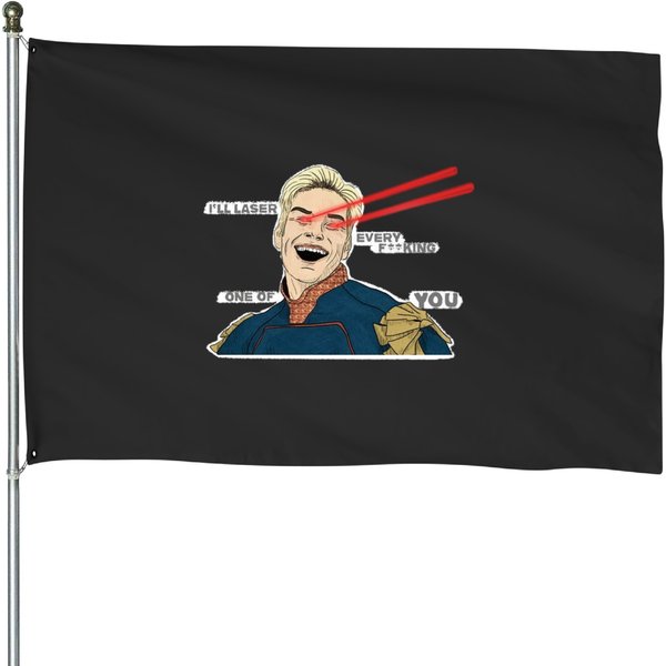 Homelander Laser The Boys House Flags-image