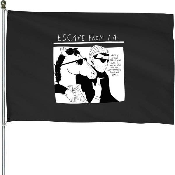 Bojack Youth - Escape From L.A. (Black) - Bojack Horseman - House Flags-image