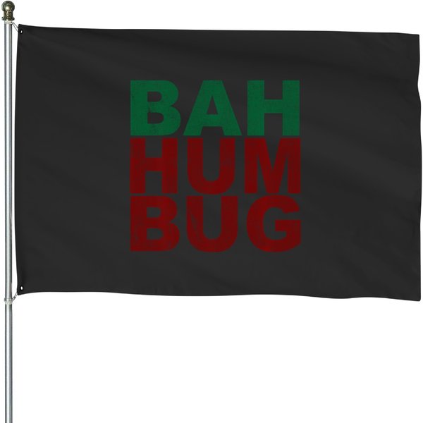 Bah Humbug Long T House Flags-image