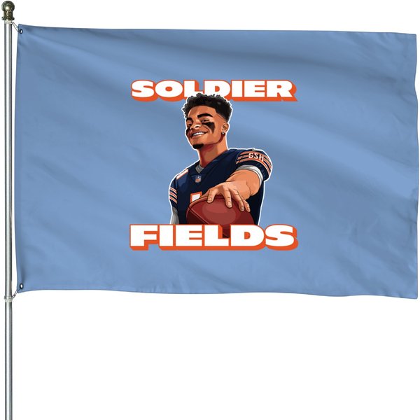Justin Fields Bears House Flags-image