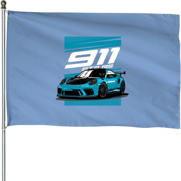 911 Gt3 Rs House Flags-image