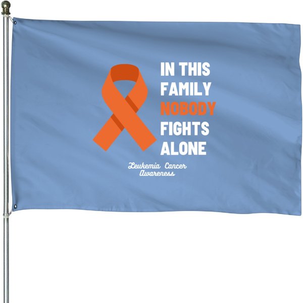 Leukemia Awareness Leukemia Cancer Awarenes House Flags-image