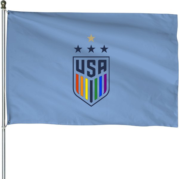 Uswnt One Nation One Team Lgbtq House Flags-image