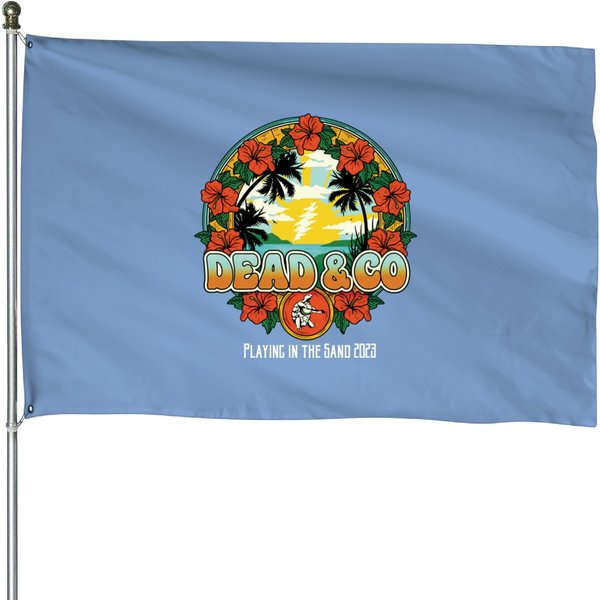 Dead And Company Playing Black-In The Sand 2023 House Flags-image