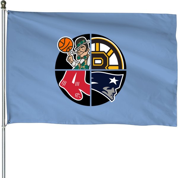 Boston Sports Teams House Flags-image