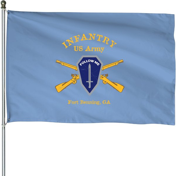 Us Infantry Fort Benning Ga House Flags-image