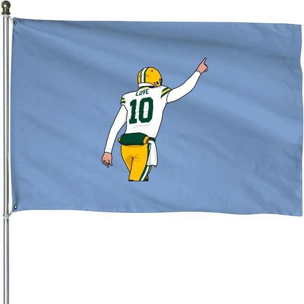 Love And Touchdown - Jordan Love - House Flags-image