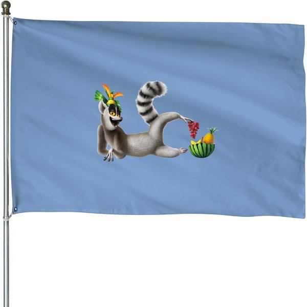 King Julien House Flags-image