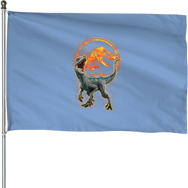 Jurassic World House Flag - Blue Raptor Magma Icon-image