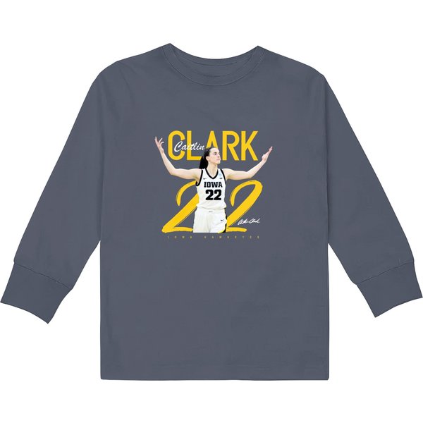 Caitlin Clark Kids Long Sleeve T-Shirt-image
