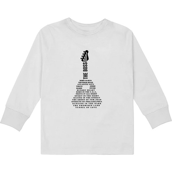 Bruce Springsteen And E Street Band Song Titled Kids Long Sleeve T Shirts, Gift For Bruce Fan-image