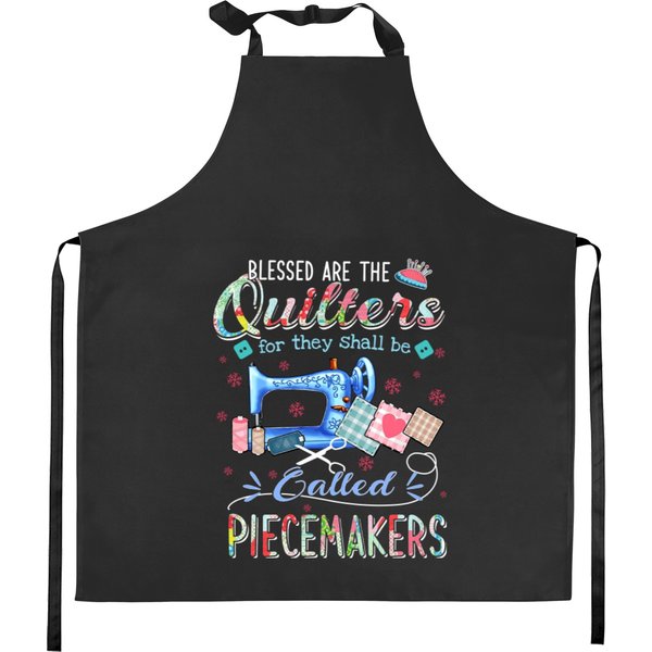 Blessed Are The Quilter For They Shall Be Called Piecemakers Kitchen Aprons-image